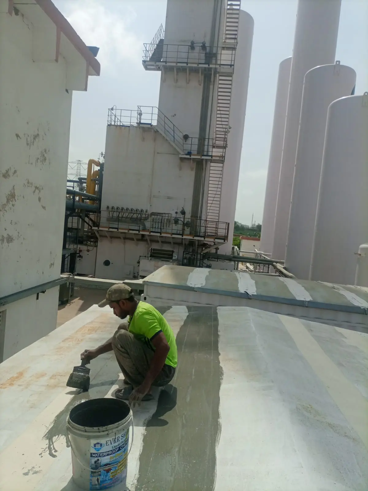 Pak Chemical Services container roof waterproofing work