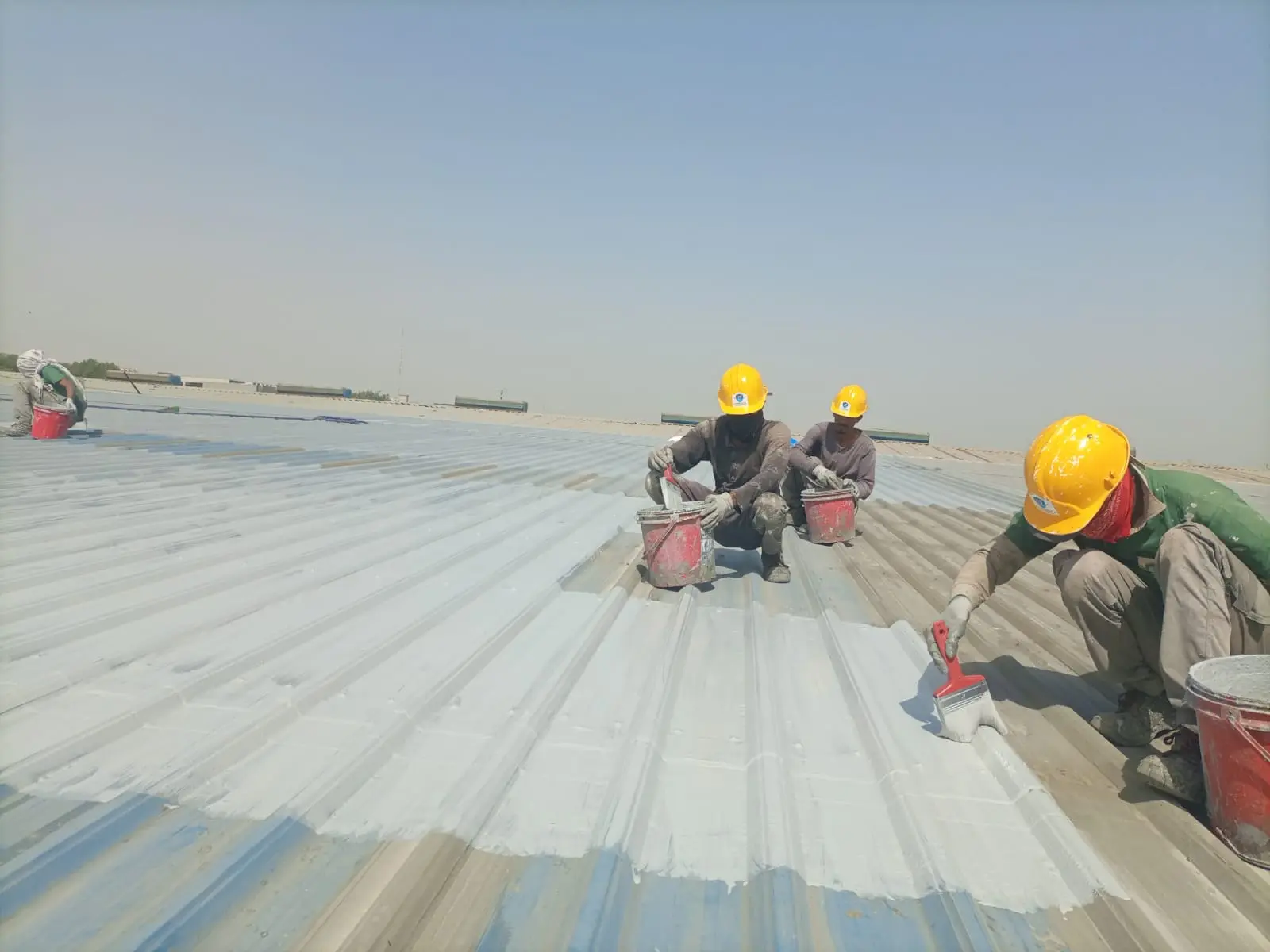Pak Chemical Services GI sheets waterproofing work