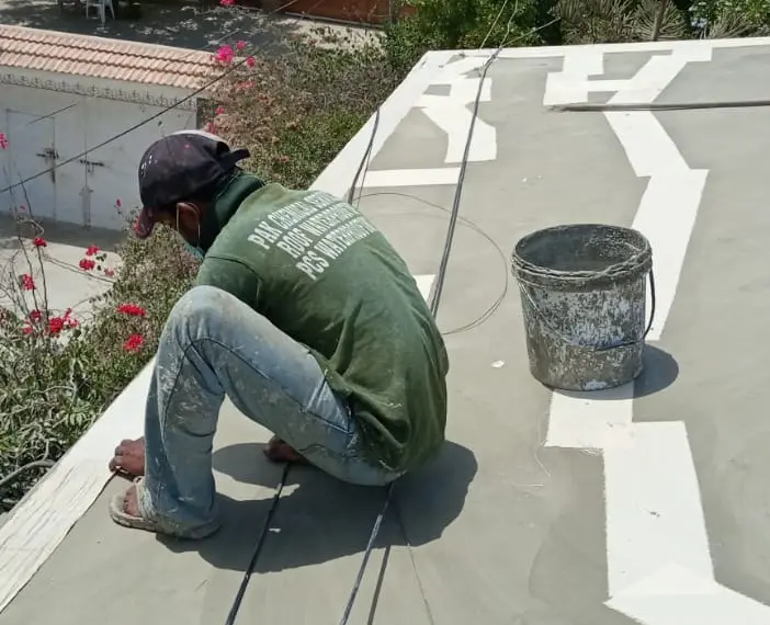 RCC roof waterproofing work in Karachi