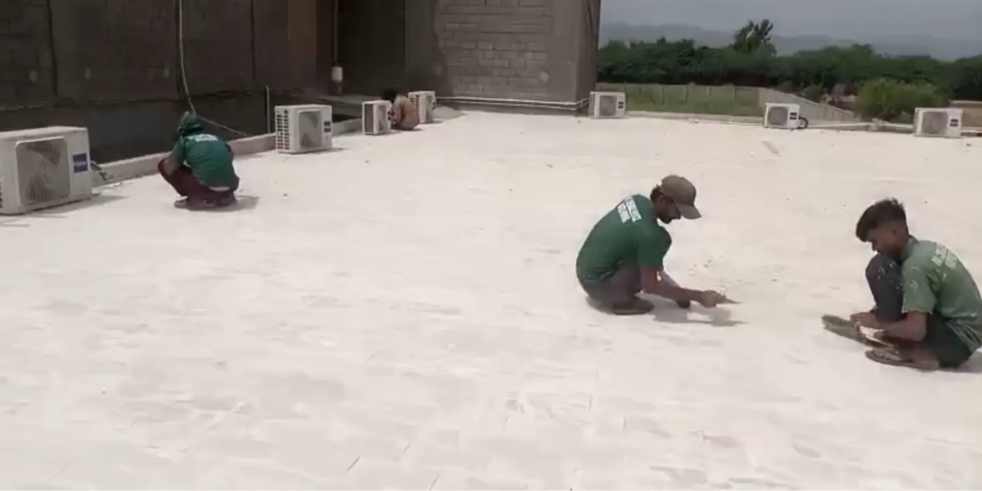 Pak Chemical Services tiles roof waterproofing project