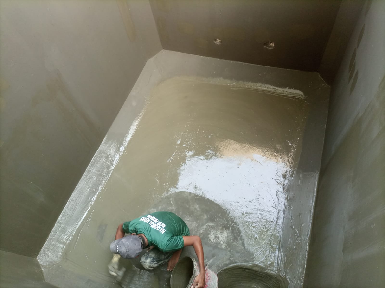 Pak Chemical Services water tank waterproofing process